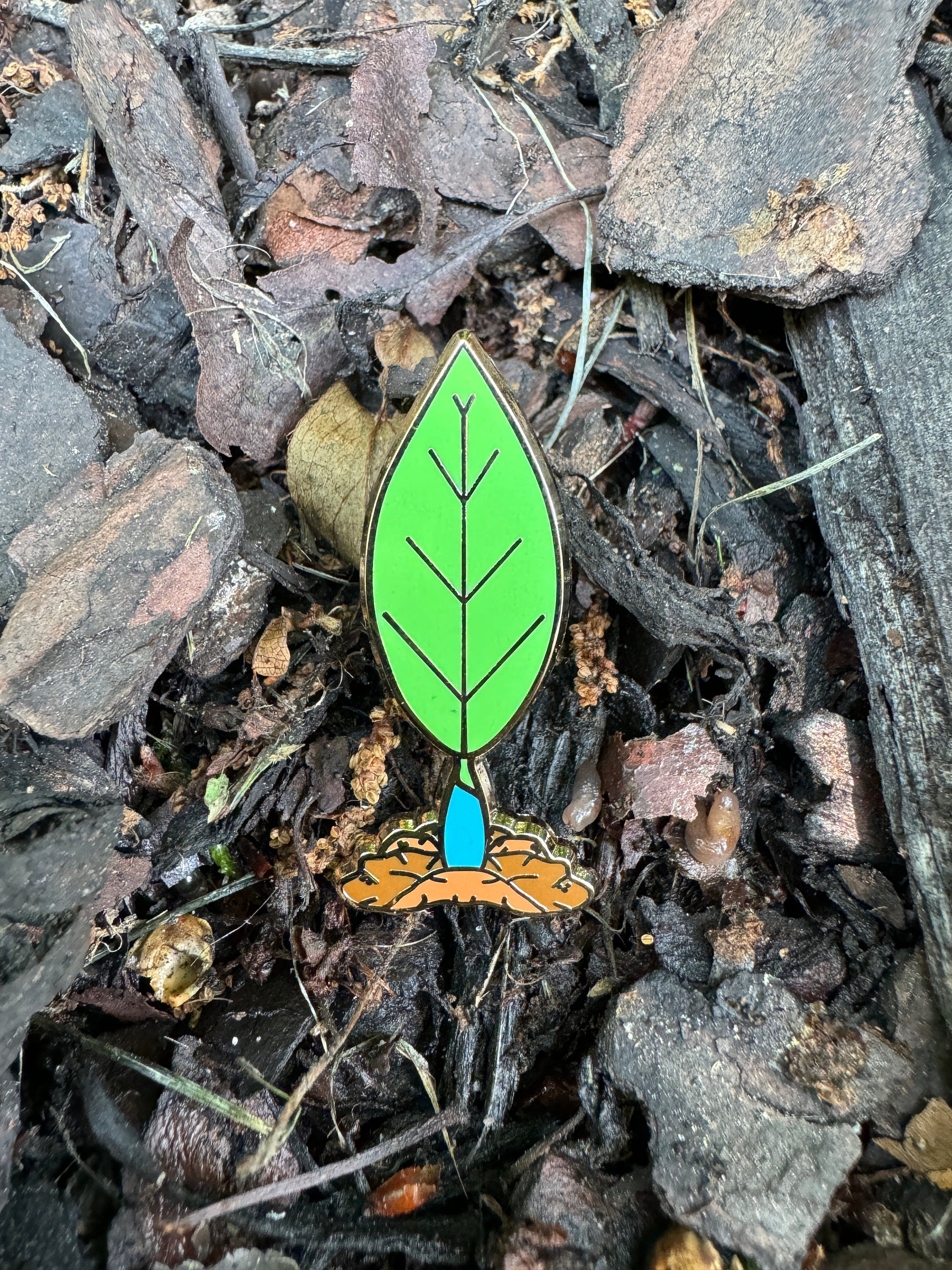 Blue Pikmin Sprout Enamel Pin - 1.5'' (Final Run)