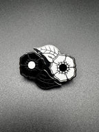 Yin Yang Flowers Enamel Pin - 1.25" (Final Run)