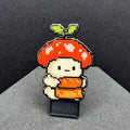 Pixel Mushroom Baker Enamel Pin – 1.5" (Sproutling Series)