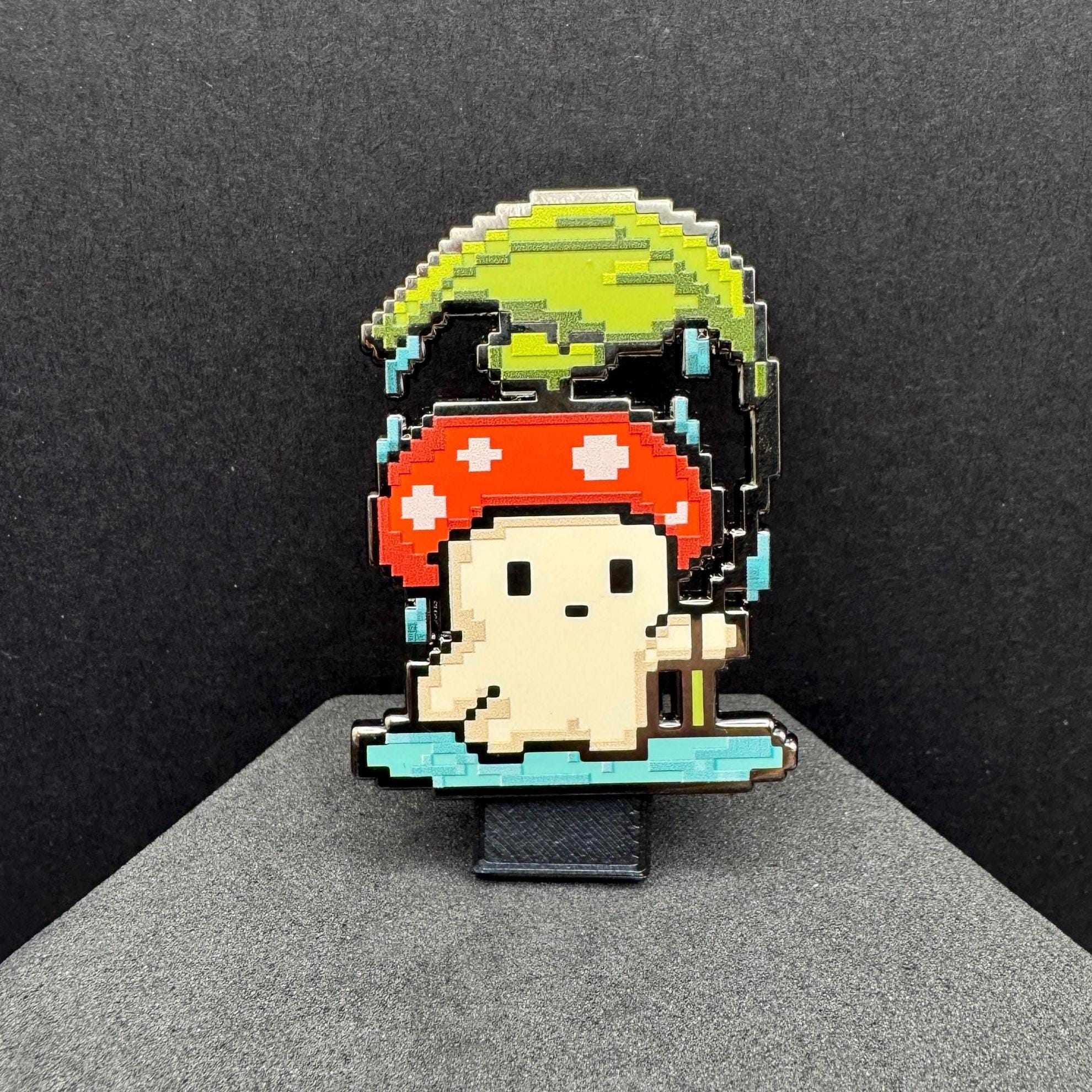 Umbrella Mushroom Enamel Pin – 2" (Sproutling Series)
