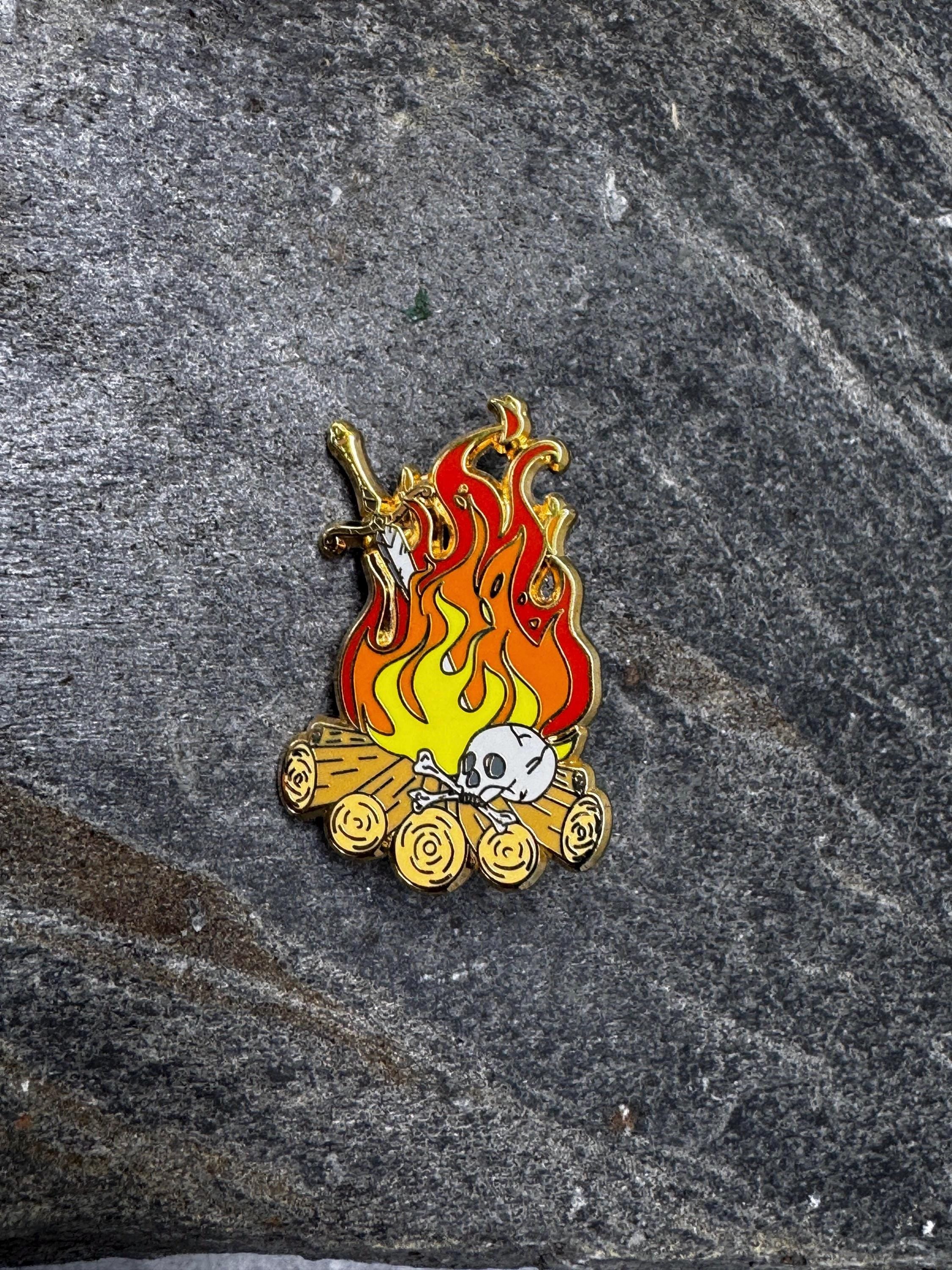 Souls Bonfire Enamel Pin - 1.5"