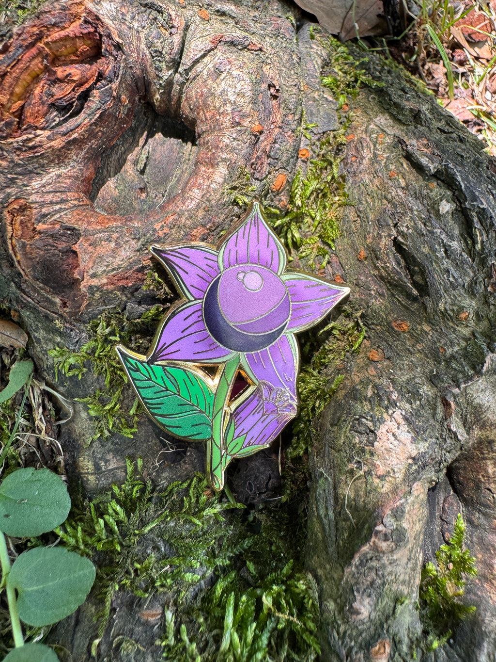 Belladonna Deadly Nightshade Enamel Pin - 1.5" (Poison Garden Series)