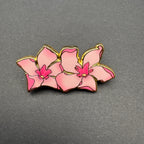 Oleander Flowers Enamel Pin - 1.5" (Poison Garden Series)