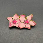 Oleander Flowers Enamel Pin - 1.5" (Poison Garden Series)