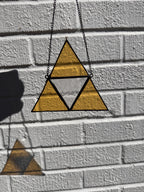 Zelda Triforce Small Stained Glass Window Suncatcher – Zelda (5 Inch)