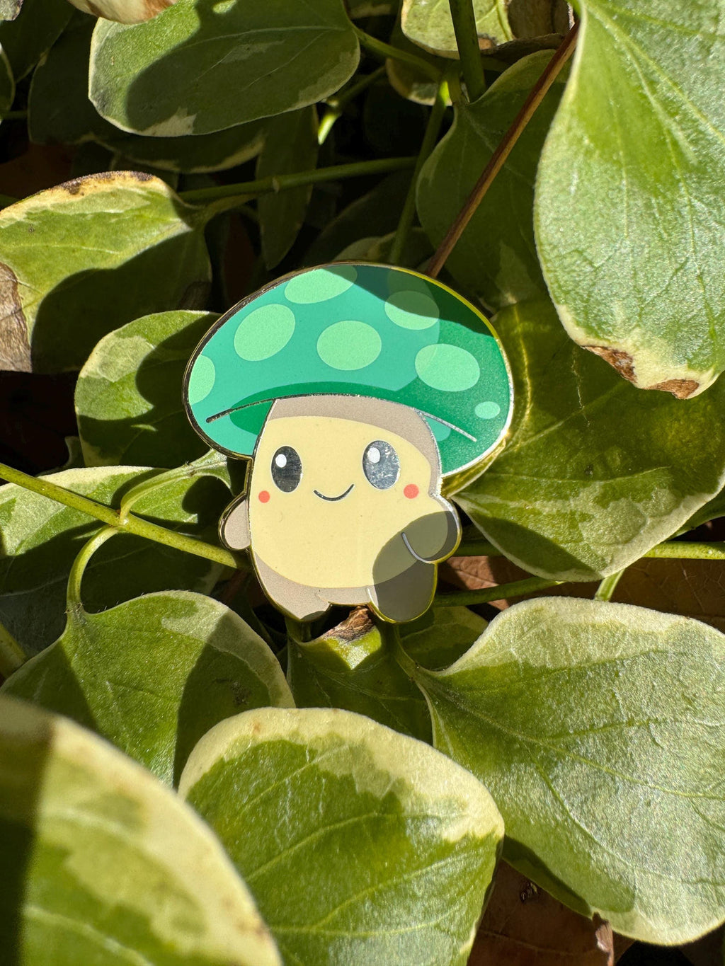 Mushroom Creature Enamel Pin – 1.5" (Sproutling Series)