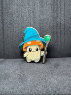 Sporelock the Wizard Mushroom Enamel Pin – 1.5" (Sproutling Series)