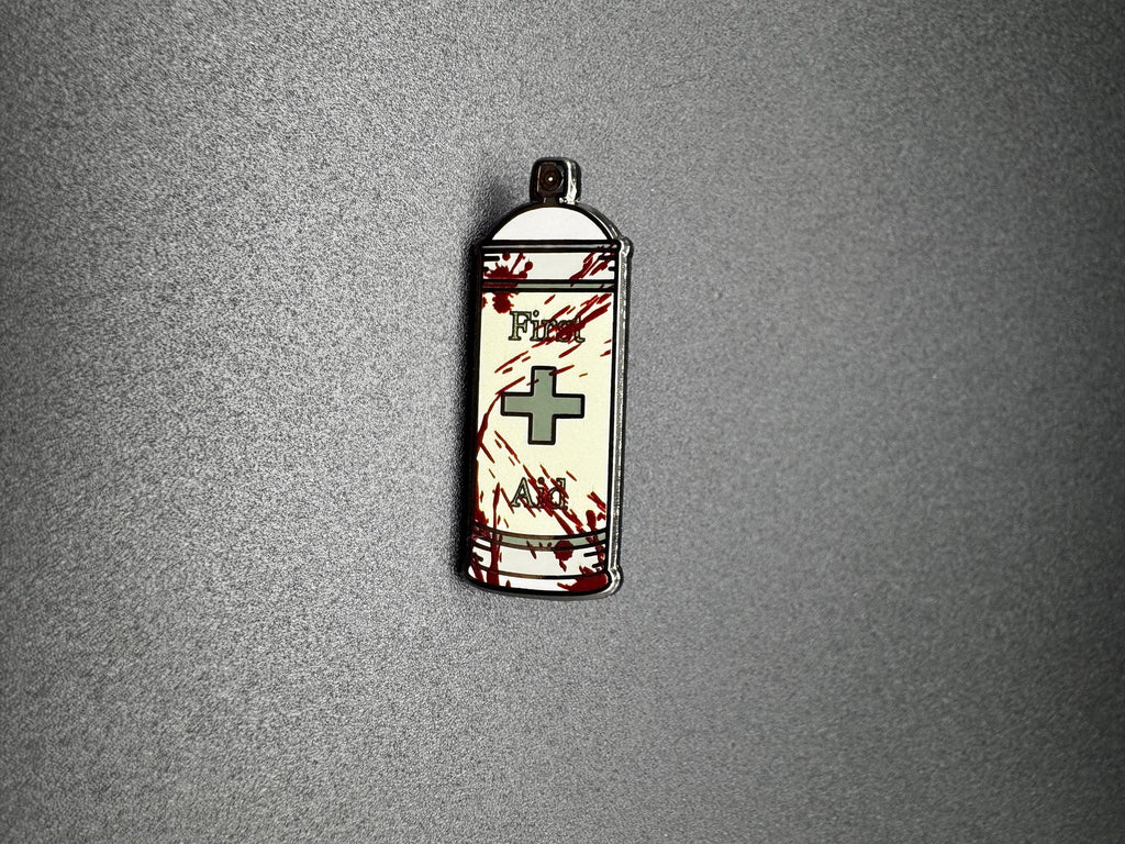 Zombie First Aid Spray Enamel Pin - 1.5 in - Resident Evil