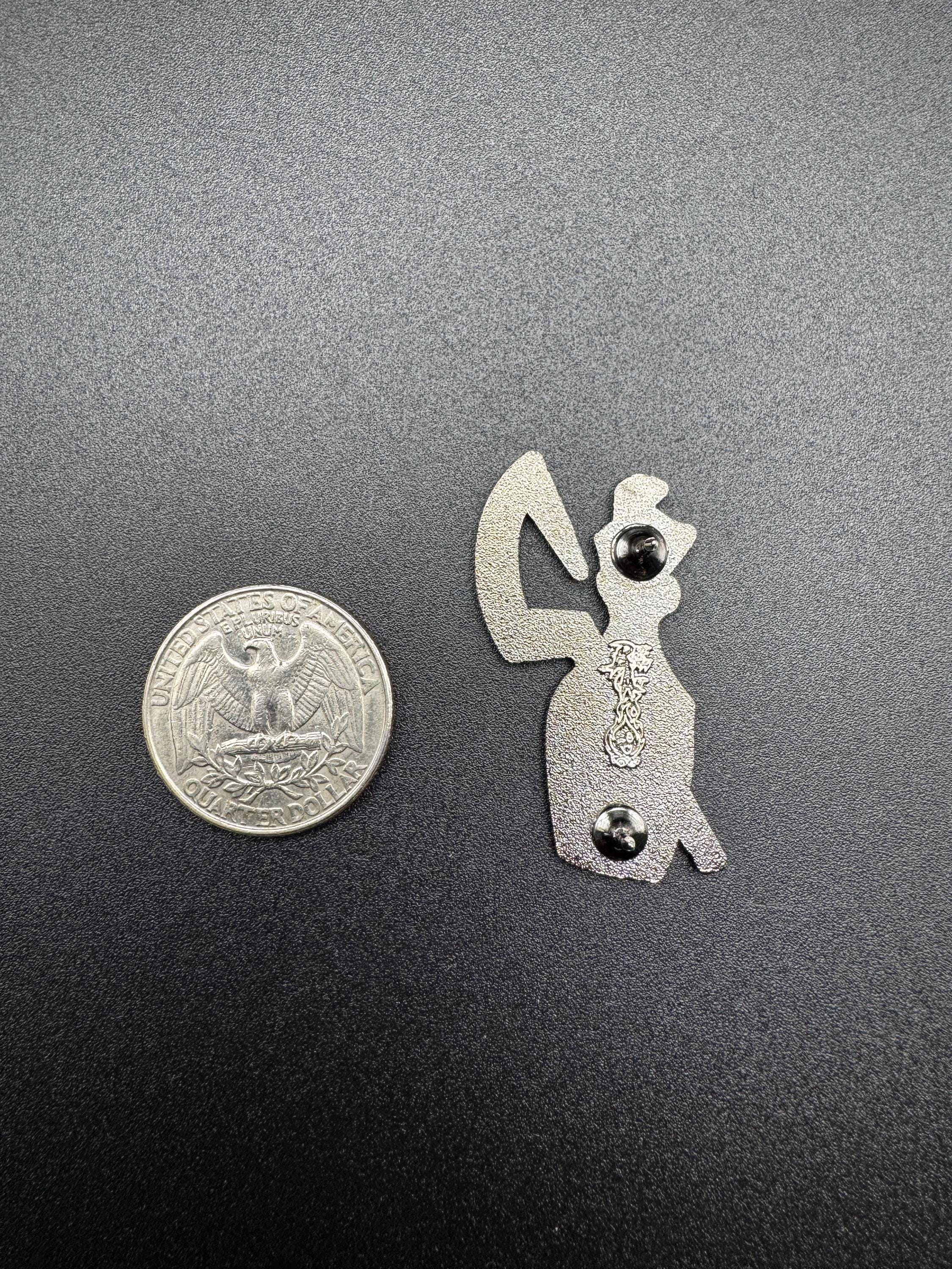 Raccoon Thief Bottle & Cane Enamel Pin - 1.5"