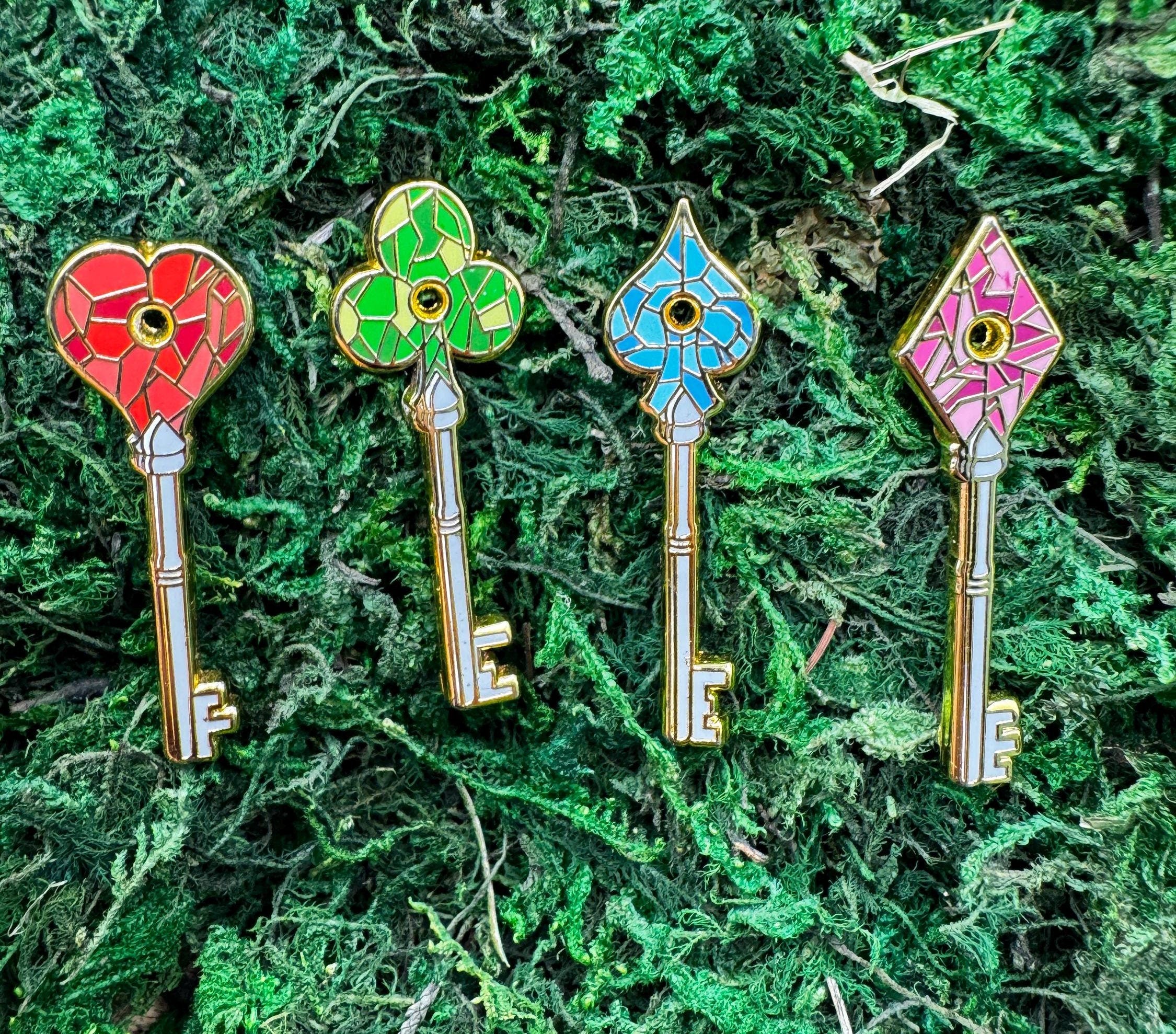 Resident Evil RPD Keys Enamel Pin Set - 1.5"