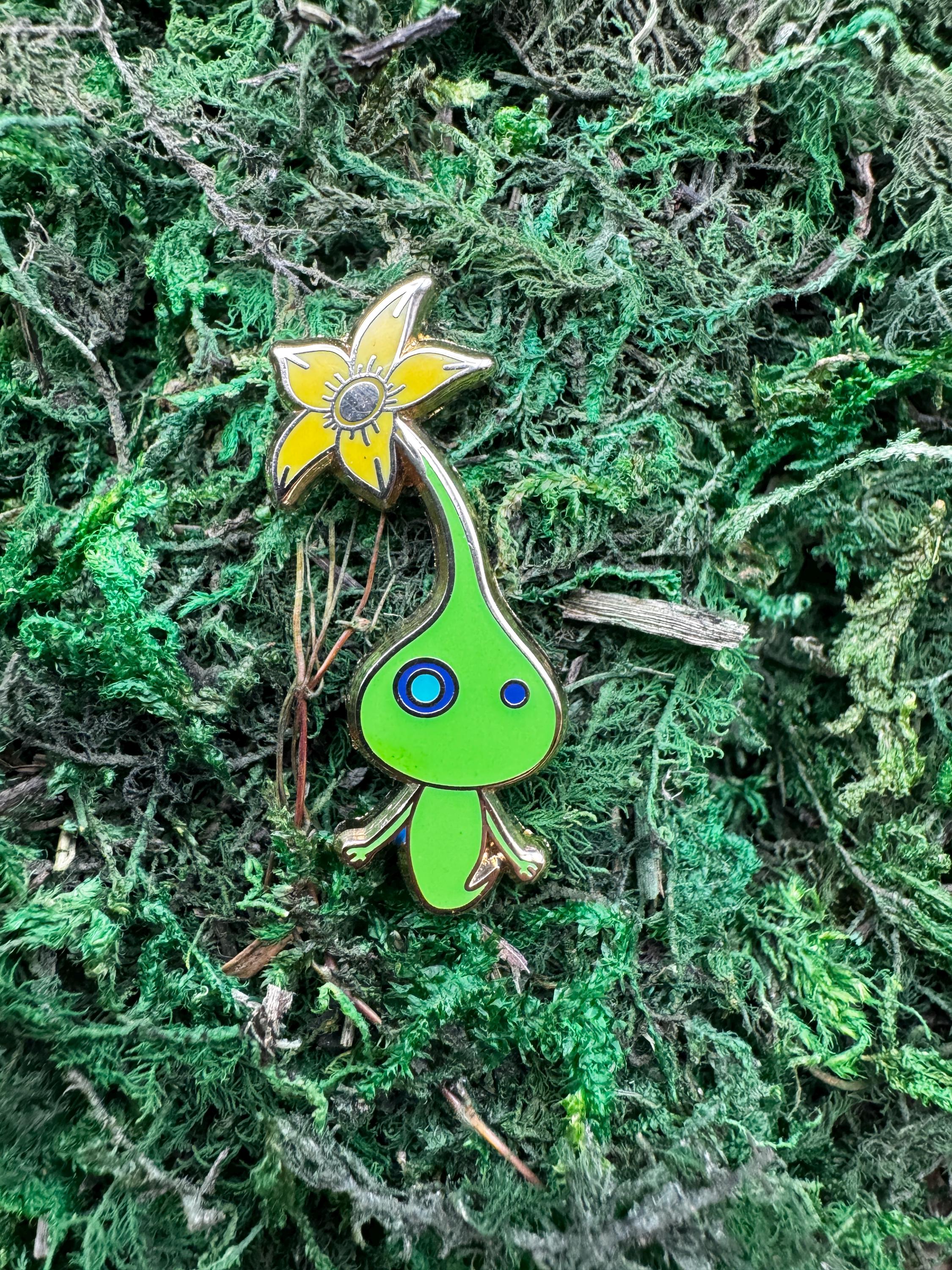 Glow Pikmin Enamel Pin - 1.25" (Final Run)