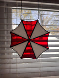 Resident Evil Umbrella Corp Handmade Stained Glass Suncatcher– (7 Inch)