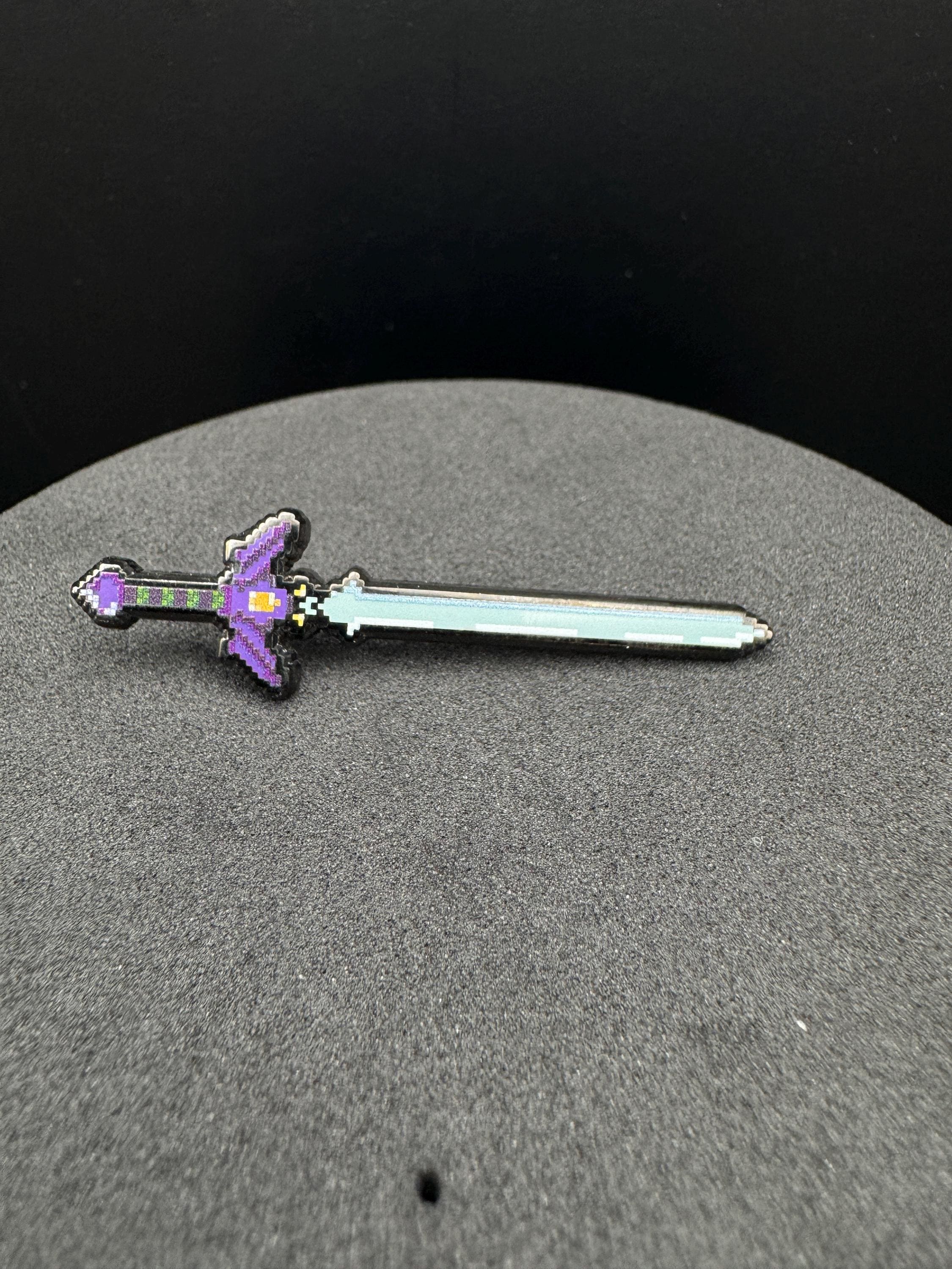 Pixel Master Sword Enamel Pin - 2" (Final Run)