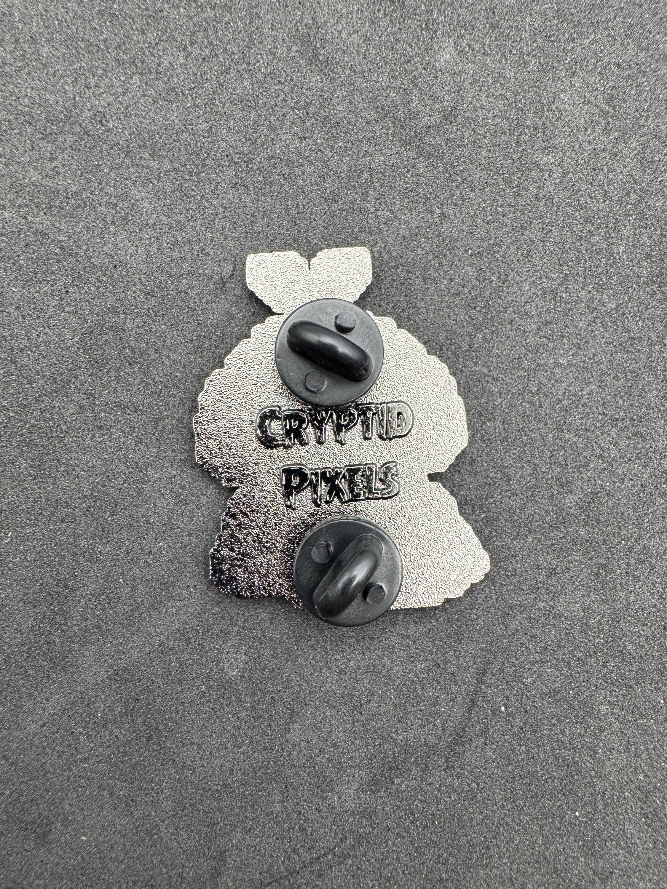 Pixel Sleeping Mushroom Enamel Pin – 1.5" (Sproutling Series)