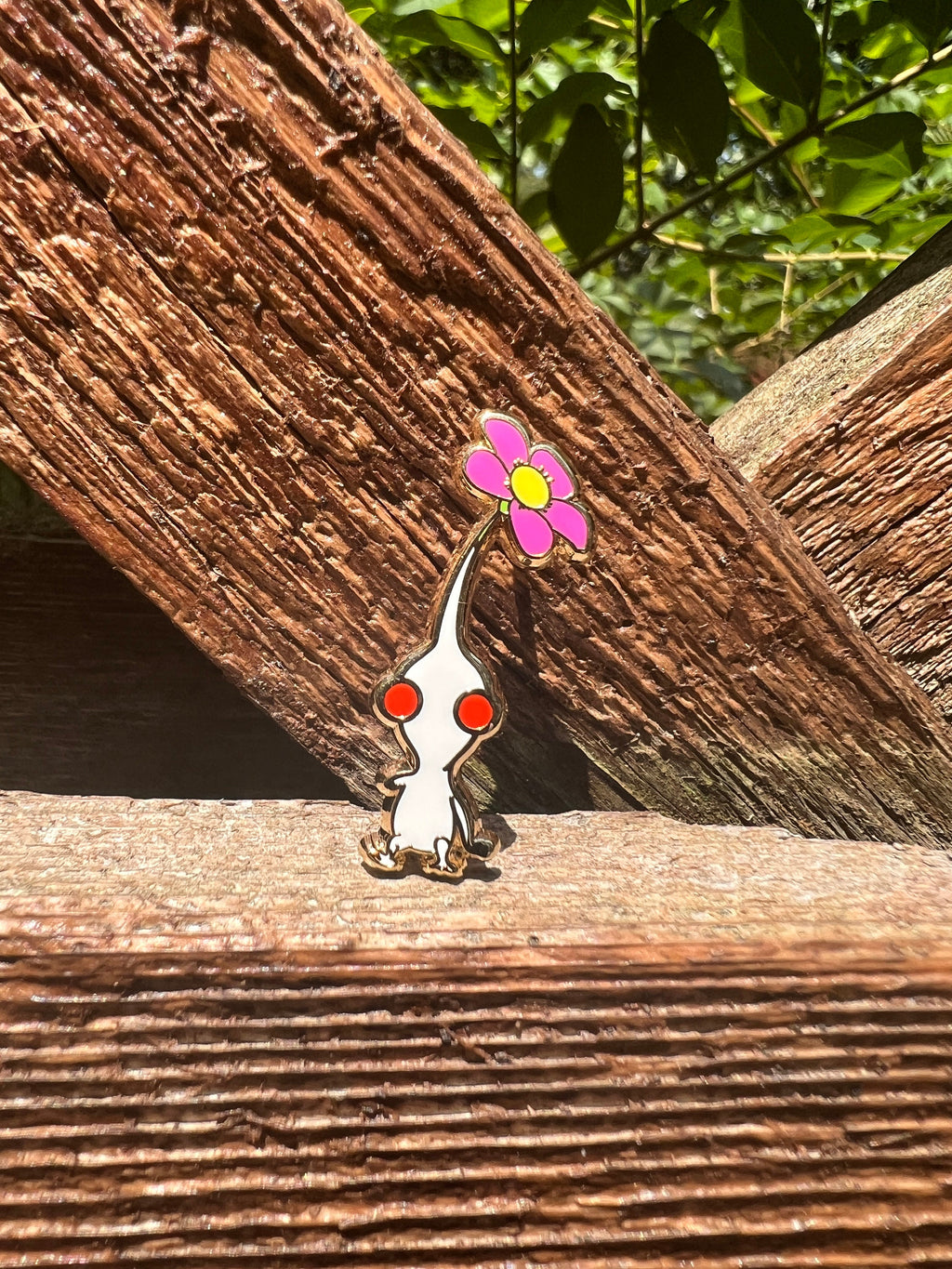 White Pikmin Enamel Pin - 1.25"