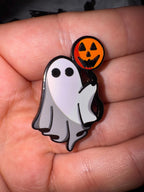 Ghost Balloon Enamel Pin - 1.5"