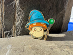 Sporelock the Wizard Mushroom Enamel Pin – 1.5" (Sproutling Series)