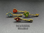 Resident Evil RPD Keys Enamel Pin Set - 1.5"