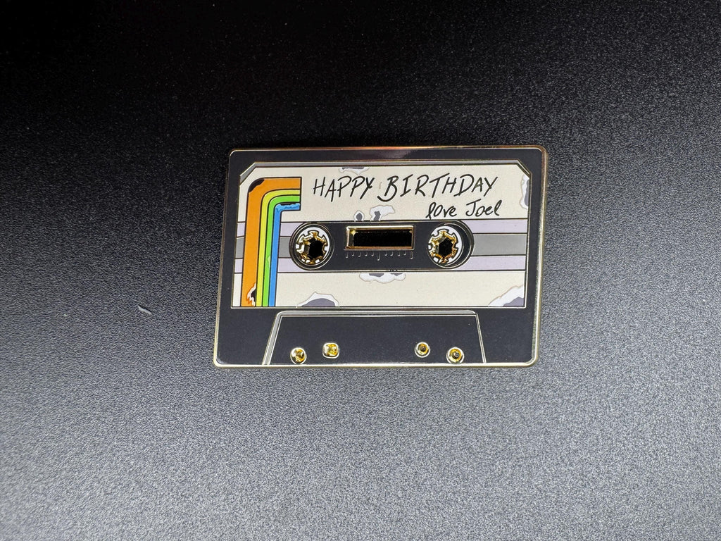 Ellies Birthday Tape Enamel Pin - 2" (Final Run)