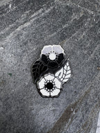 Yin Yang Flowers Enamel Pin - 1.25" (Final Run)