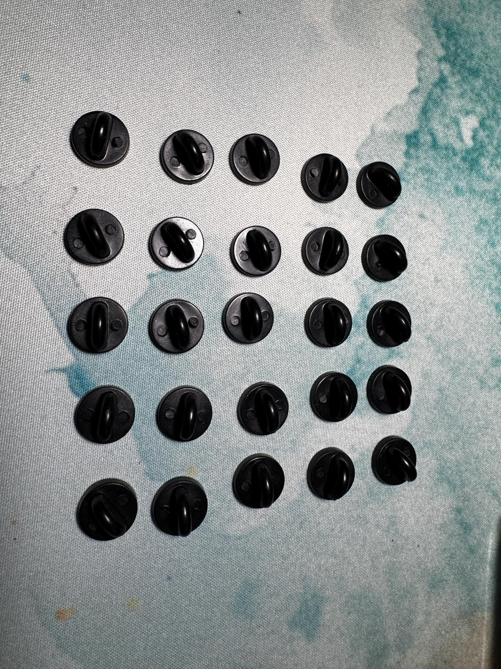 Black Enamel Pin Replacement Rubber Backs - (10 to 100 pcs)