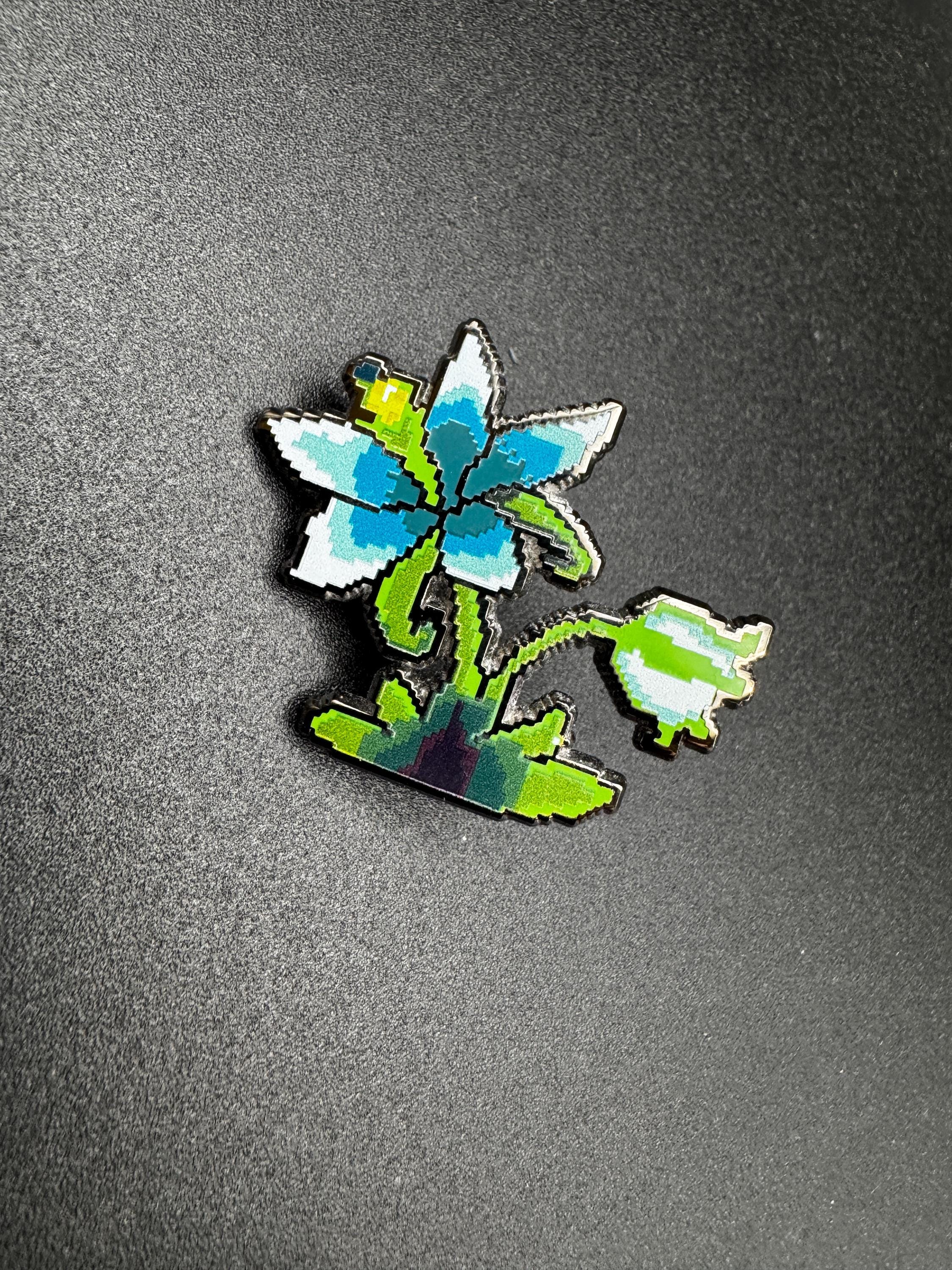 Pixel Silent Princess Enamel Pin - 1.5 in (Final Run)