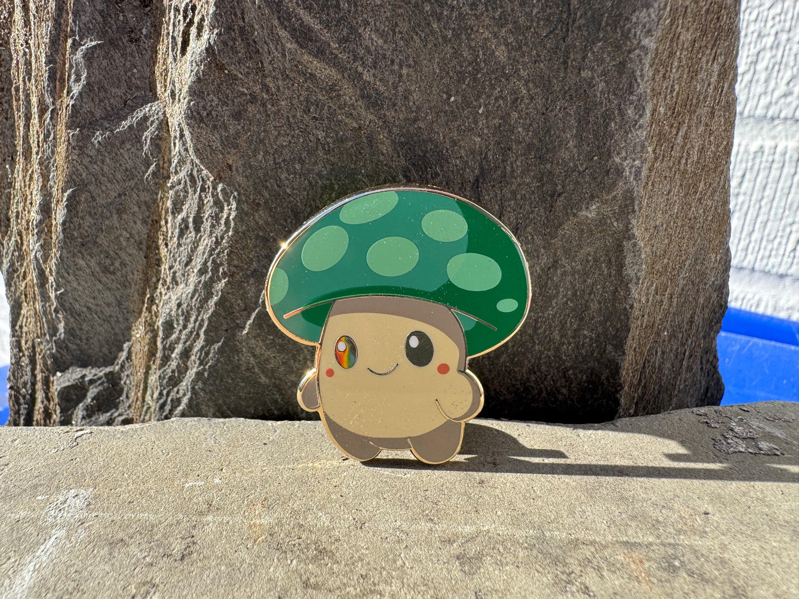 Mushroom Creature Enamel Pin – 1.5" (Sproutling Series)